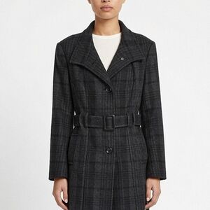 Reitmans wool blend plaid jacket coat